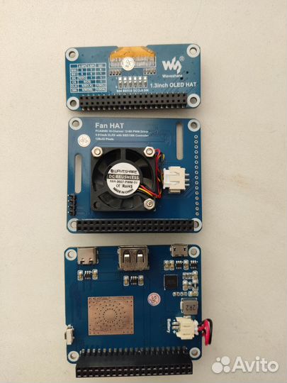 Raspberry pi 3 B+ с модулями Waveshare