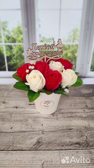 Букет из мыльных роз