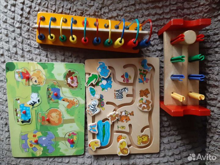 Развивающая игрушка из дерева арифметический счет