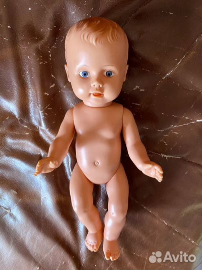 Винтажный резиновый Пупс 30 см
