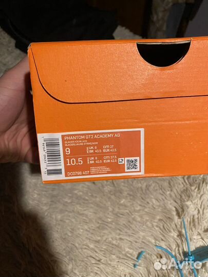 Бутсы оригинал nike fantom gt academy 42,5 размер