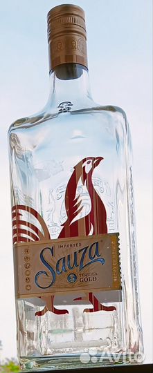 Бутылка стеклянная фигурная 1 л Sauza оригинал