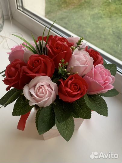 Букет цветов из мыла