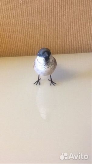 Елочная Игрушка из ваты Воробей