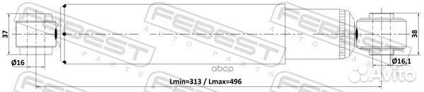 Nsii0025044282 Амортизатор газовый зад 1,79