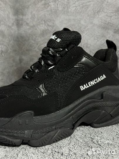 Женские кроссовки Balenciaga Triple S Black new