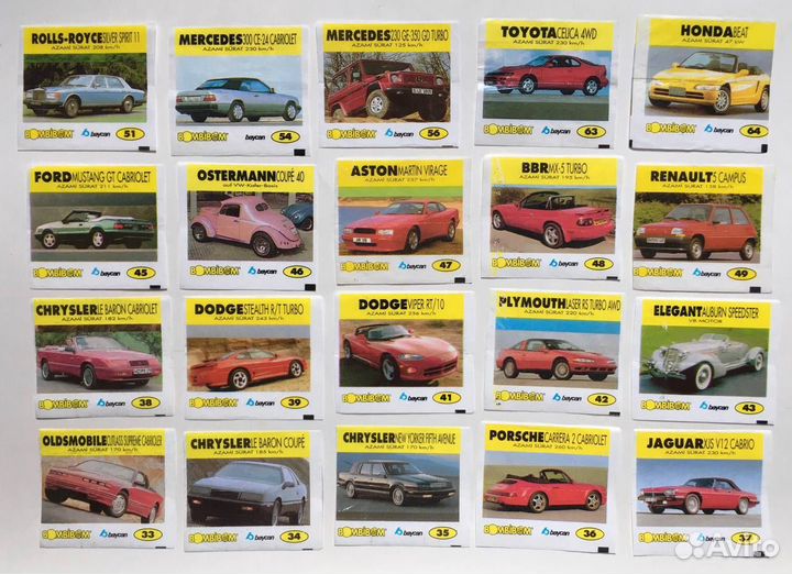 Вкладыши Baycan бомбибом серии 90-х обмен ч. 2