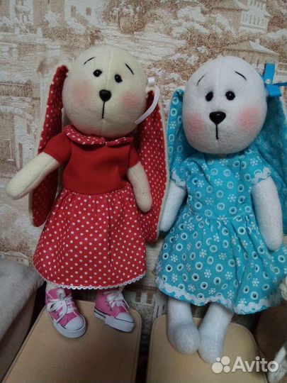 Зайки ручной работы