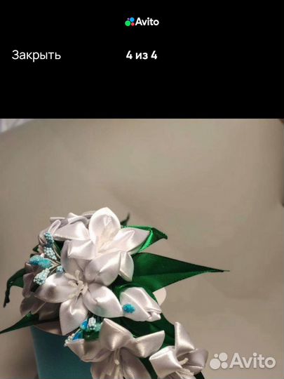 Ободок цветы лилии