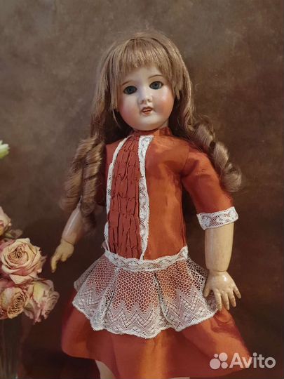 Антикварная французская кукла sfbj 60