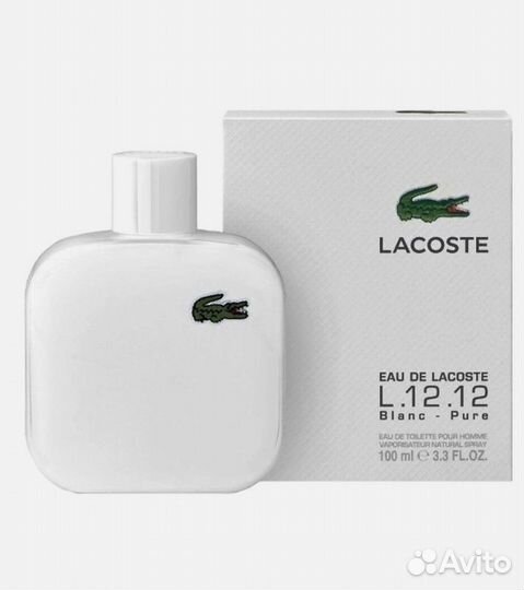 Духи lacoste L.12.12 Blanc 100 мл