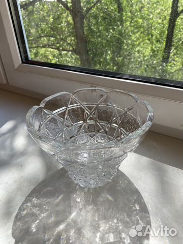 Ваза для фруктов хрусталь