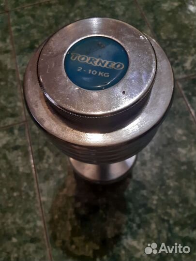 Гантеля 10 кг torneo