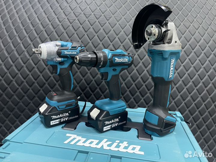 Набор: гайковерт шуруповерт ушм Makita