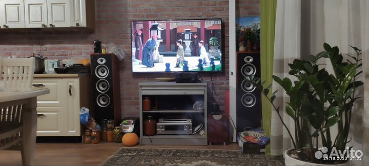 Колонки ultimate 4 -фронта 1 центр + denon 1507