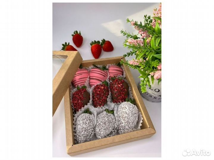 Клубника и бананы в шоколаде KLN-4486