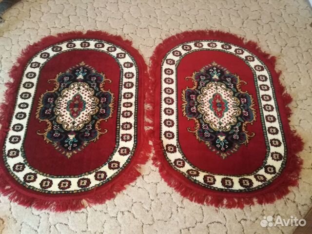 Ковёр 2шт, прикроватные, натуральные