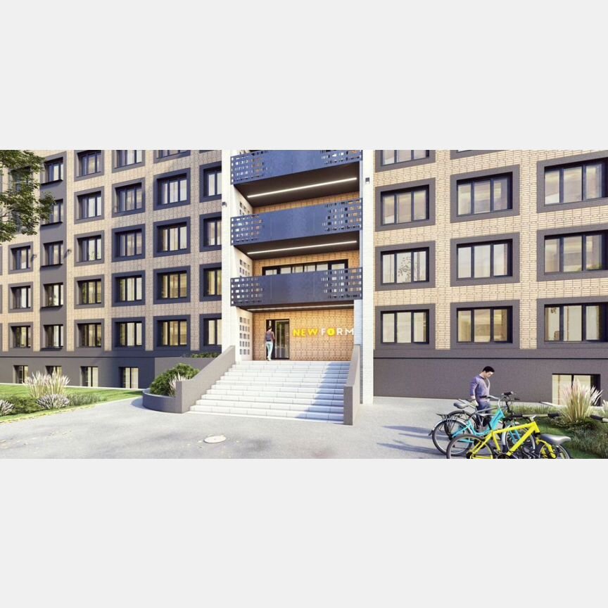 Апартаменты-студия, 34,1 м², 1/5 эт.