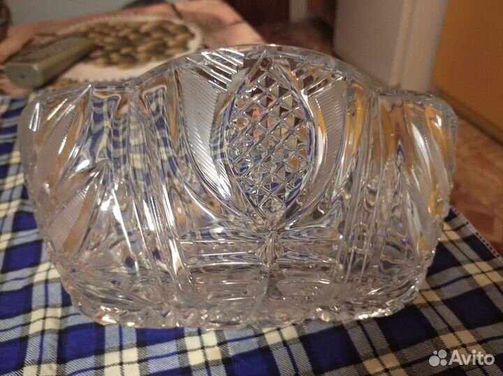 Хрустальная ваза, конфетница, салатница СССР