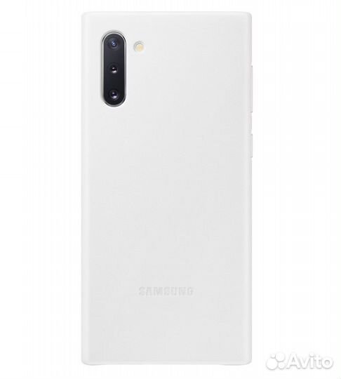 Оригинал Leather Cover для Samsung Note 10 (White)