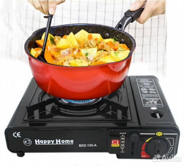 Плита газовая с переходником в кейсе