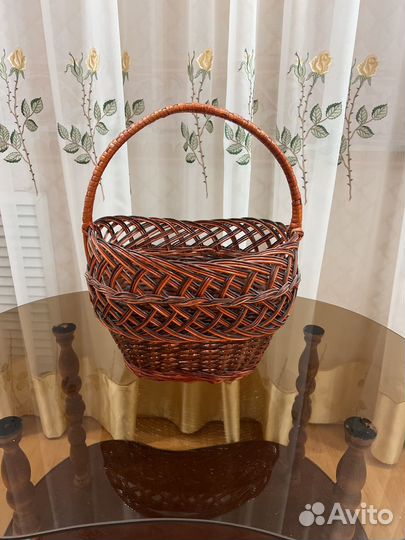 Корзина плетеная для грибов и ягод