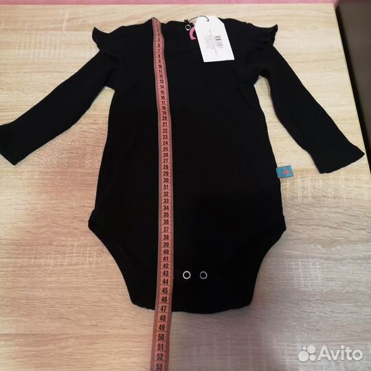 Боди новый для девочки в рубчик 92