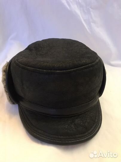 Мужская кожаная кепка