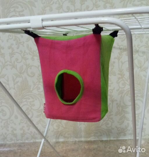 Домик и тоннель тройной для хорька из флиса