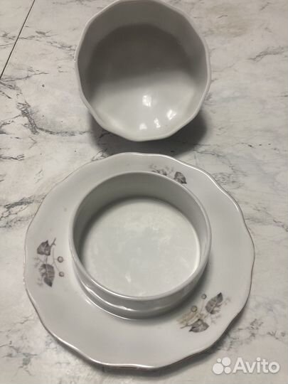 Масленка фарфор СССР