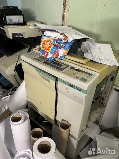 Ризограф riso gr 3750 + красный барабан