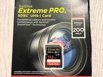 Карта памяти 512Gb SD SanDisk Extreme Pro