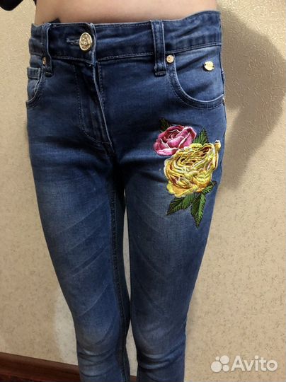 Джинсовый костюм для девочки