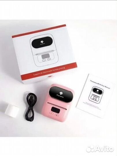 Мини термопринтер для наклеек/штрих кодов