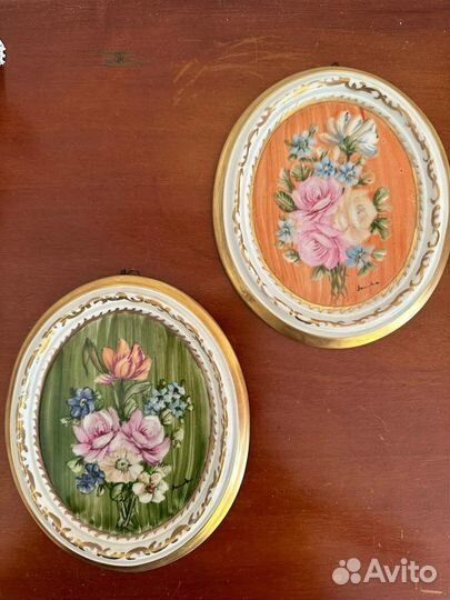 Картины миниатюры Лимож/картины антикварные