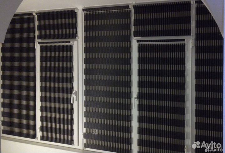 Рулонные шторы день ночь