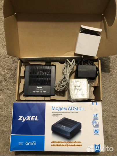 Модем adsl 2+ ZyXel P660-RT EE