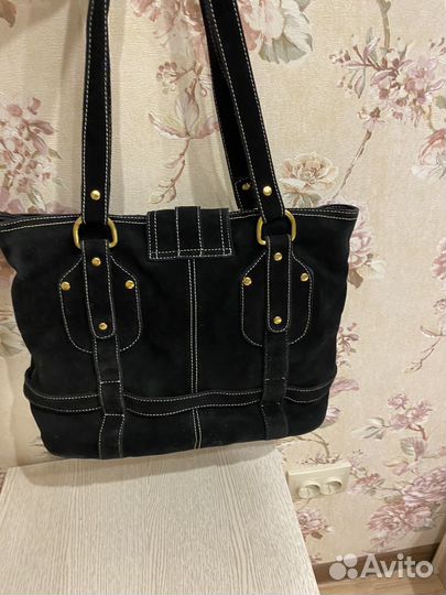 Сумка натуральная замша