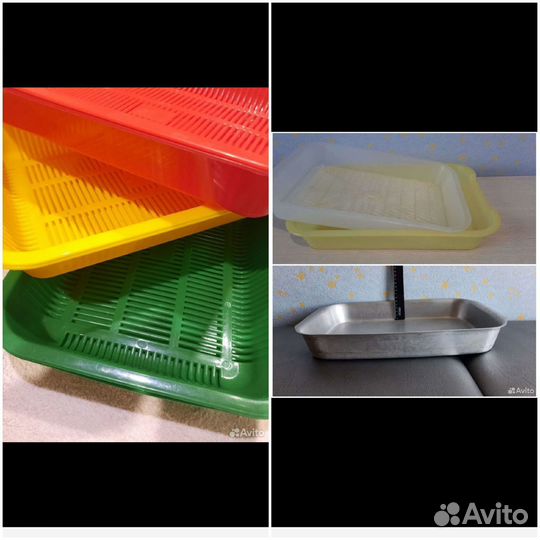 Лоток для кошек.нов.большой и прочный.лоток алюмин