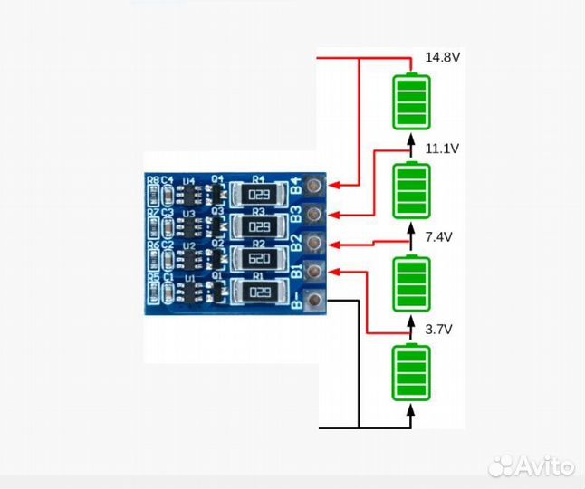 Модуль балансировки ET 4SB-Li
