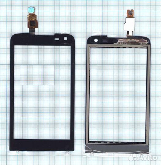 Тачскрин для Philips W736 черное