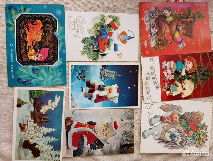Открытки новогодние СССР