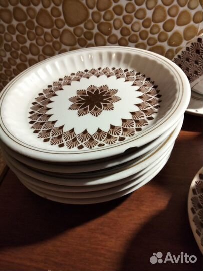 Кофейный Рижский фарфоровый сервиз попредметно