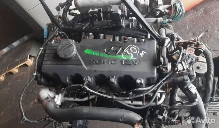Двигатель Hyundai Accent 2 2005г G4EA 1.3 бензин