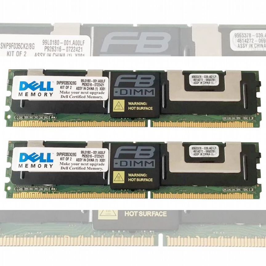 [SNP9F035CK2/8G] Оперативная Память Dell 8gb Snp9f035ck2/8g