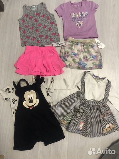 Комплекты на лето на девочку на 12месяцев