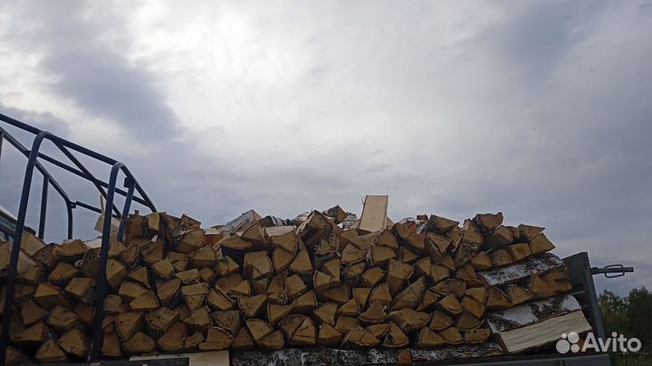 Дрова березовые колотые и дубовые