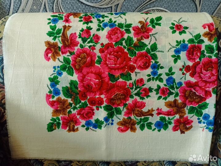 Павловопосадские платки, шерсть, СССР