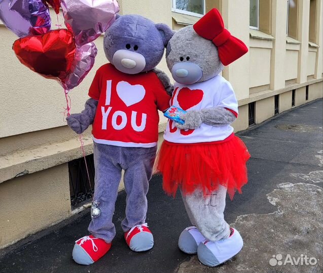 Мишка тедди. Ушастик. Подарок. Ростовые куклы