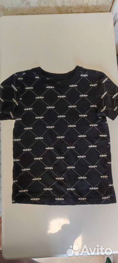 Рубашки для мальчика 128+футболка Адидас в подарок